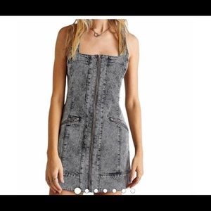 Free People Johnny Acid Wash Dress
